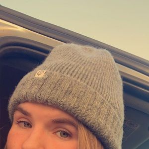 Gray Target Beanie